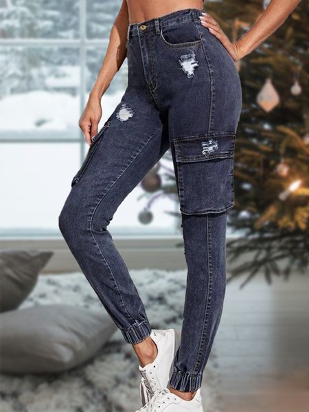 

Denim Pants, Deep gray, Pants