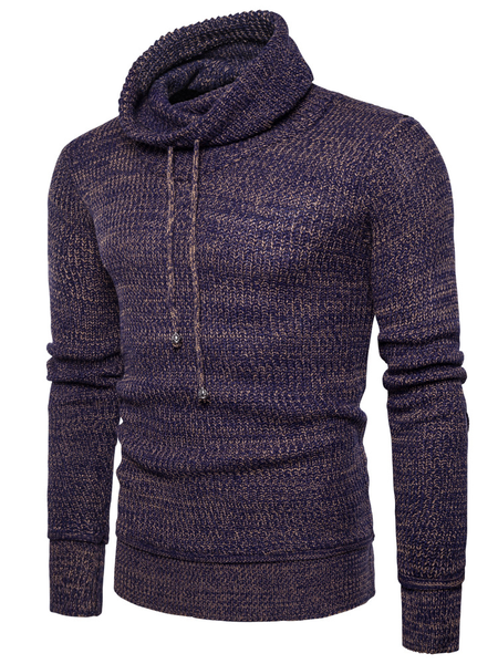 

Casual Cotton Blends Long Sleeve Sweater, Coffee, Sweater