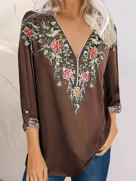 

Loosen Shirts & Tops, Khaki, T-Shirts
