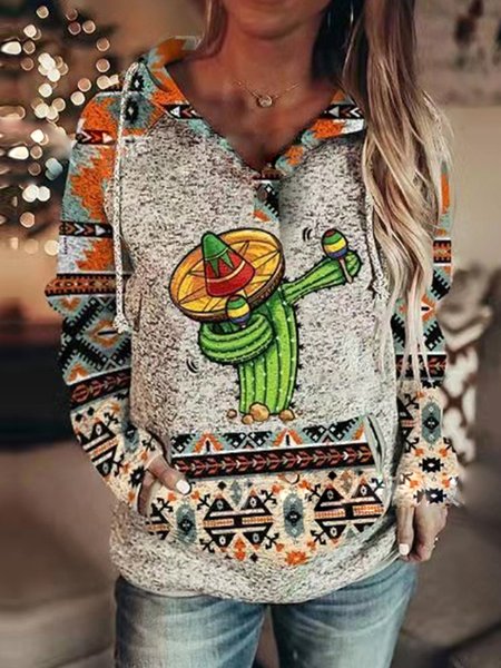 

Cactus Plants Sporty Hooded Sweatshirt, Hoodies & Sweatshirts