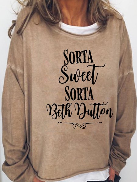 

Sorta Sweet Sorta Beth Dutton Casual Sweatshirt, Light brown, Hoodies&Sweatshirts