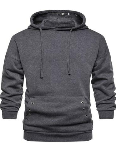 

Casual Long Sleeve Sweatshirt, Deep gray, Hoodies