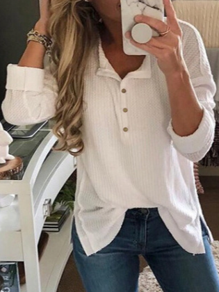 

Plain Shirts & Tops, White, Tops