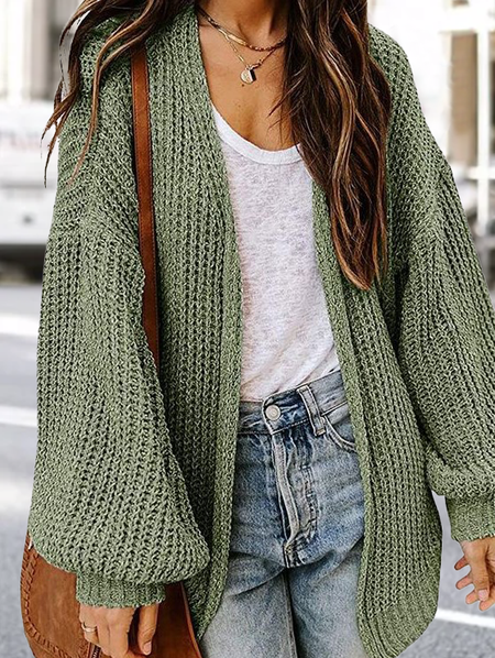 

Casual Outerwear, Army green, Cardigans