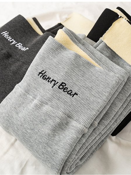 

Skinny Lambswool Casual Pants, Light gray, Pants