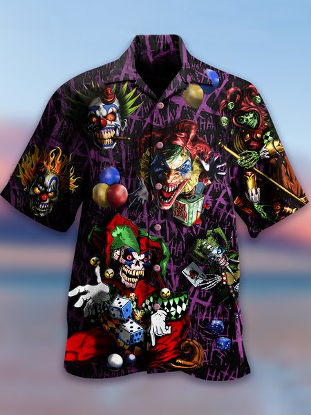 

Vintage Short Sleeve Shirts & Tops, As picture, Men's Floral shirt