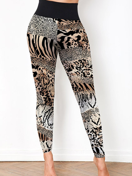 

Casual Household Daily Vintage Leopard Pants, leggings