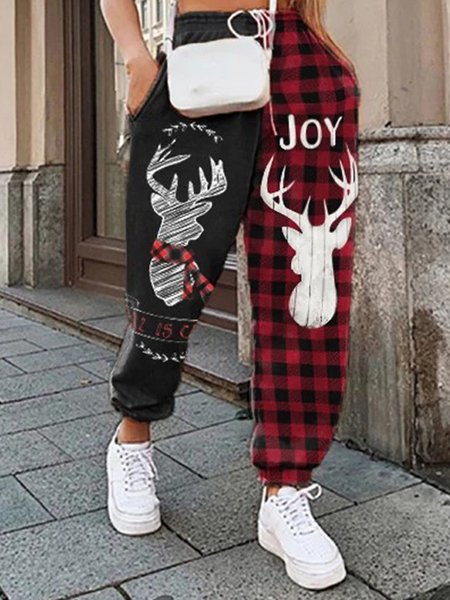 

Grid Thermal Pants, Red&black, Pants