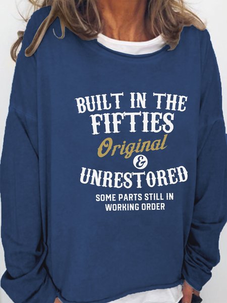 

Built In The Fifties Printed Sweatshirt, Dark blue, Hoodies&Sweatshirts