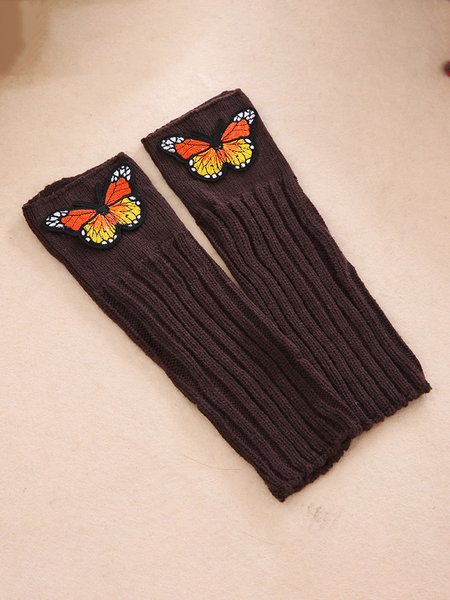 

Butterfly Embroidery Warm Gloves, Coffee, Scarves&Gloves