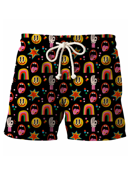 

Geometric Pants, Multicolor, Men's shorts