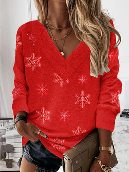 

Christmas Casual Geometric Sweatshirt, Red, Sweatshirts & Hoodies