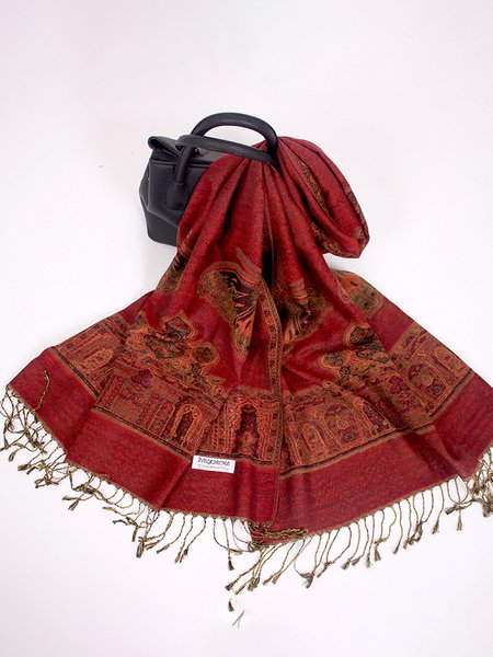 

Ethnic Butterfly Scarf, Wine red, Scarves&Gloves