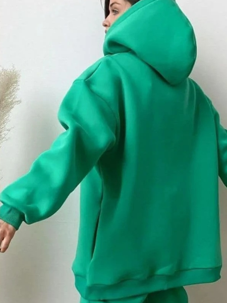 

Casual hoodies two-piece set, Green, Suits
