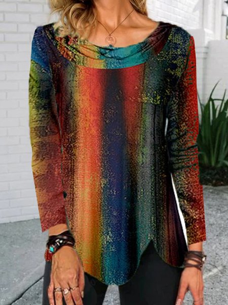 

Casual Striped Shirts & Tops, Multicolor, Tops