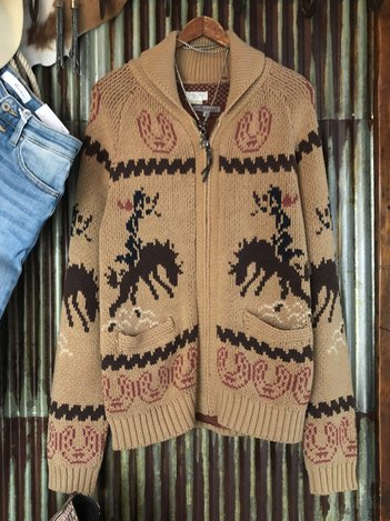 

Wool/Knitting Tribal West Styles/Cows Sweater, Khaki, Sweaters & Cardigans