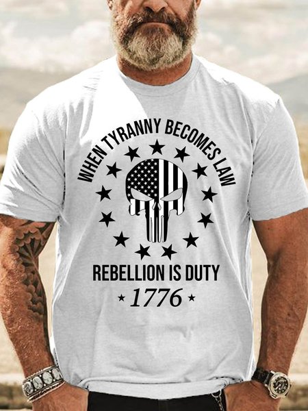 

Men's Crew Neck Casual T-shirt, White, T-shirts