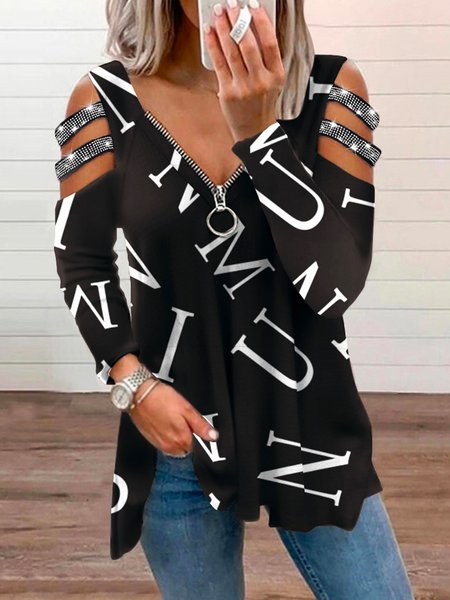 

Vintage V Neck Shirts & Tops, Black, T-Shirts