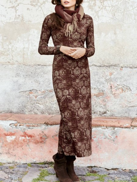

Floral Regular Fit Casual Dresses, Multicolor, Maxi Dresses