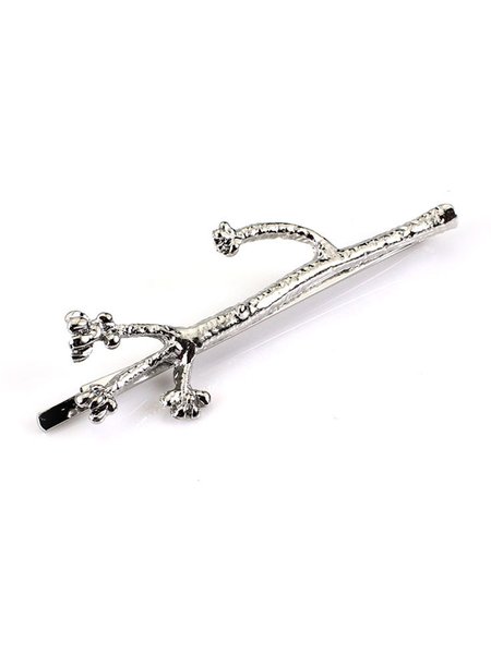 

Simple Branch Alloy Hairpin, Silver, Women Hair Accessories
