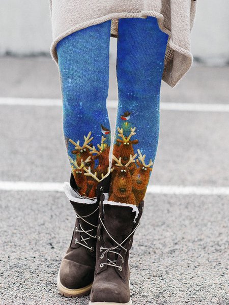 

Animal Pants, Blue, Leggings