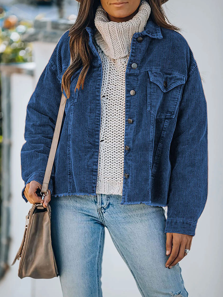 Manica lunga Ligeous Giacche, Denim blue, Coats & Jackets