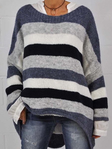 

Loosen Acrylic Casual Sweater, Multicolor, Sweaters & Cardigans