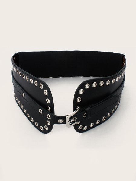 

Simple Alloy Buckle Girdle, As picture, Belts