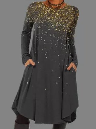 

Casual Loosen Dresses, As picture, Mini Dresses