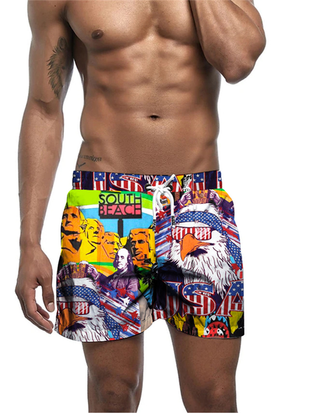 

Eagle Old Glory Pants, As picture, Men's shorts