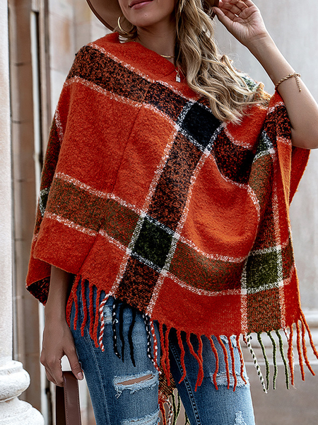 

Vintage Loosen Outerwear, Orange, Outerwear