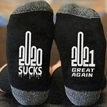 

2021 Great Again Funny Letter Socks, Black, Socks