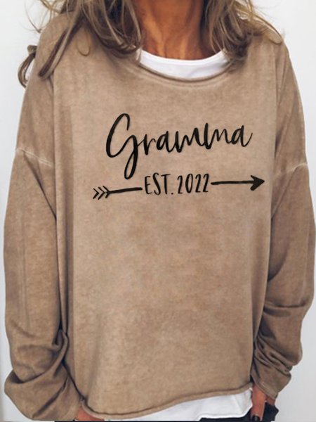 

Grandma Casual Sweatshirt, Light brown, Hoodies&Sweatshirts