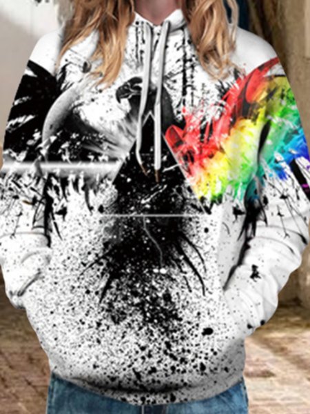

Printed Vacation V Neck Sweatshirt, White, Sweatshirts & Hoodies