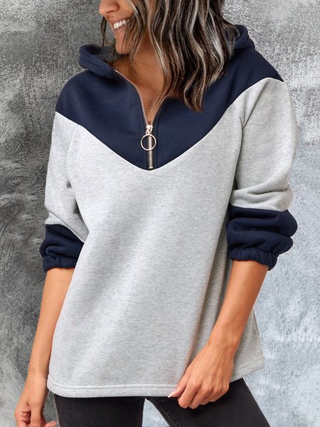 

Color Block Sweatshirt, Gray, Hoodies & Sweatshirts