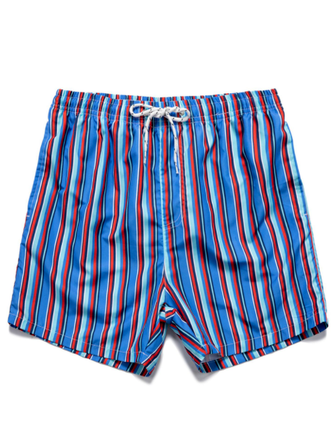 

Striped Cotton Blends Pants, Dark_blue, Men's shorts