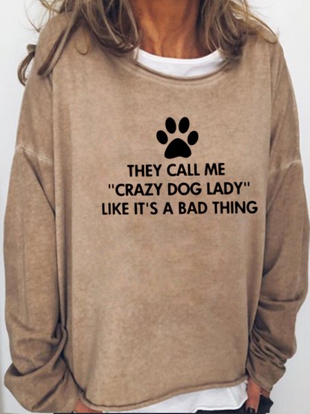 

Crazy Dog Lady Saying Casual Sweatshirts, Light brown, Hoodies&Sweatshirts