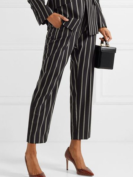 

Regular fit Work Daily Regular Fit Pants, Black, Straight Leg Pants