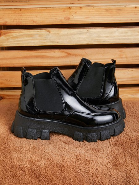 

Vintage Platform Chelsea Boots, As picture, Boots