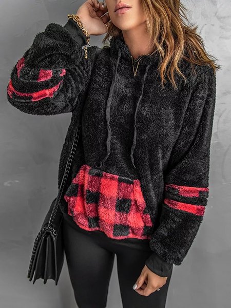 

Keep Warm Grid Hooded Sweatshirt, Black, Sweatshirts & Hoodies