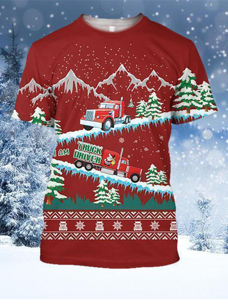 

Casual Crew Neck Shirts & Tops, As picture, Men's t-shirts