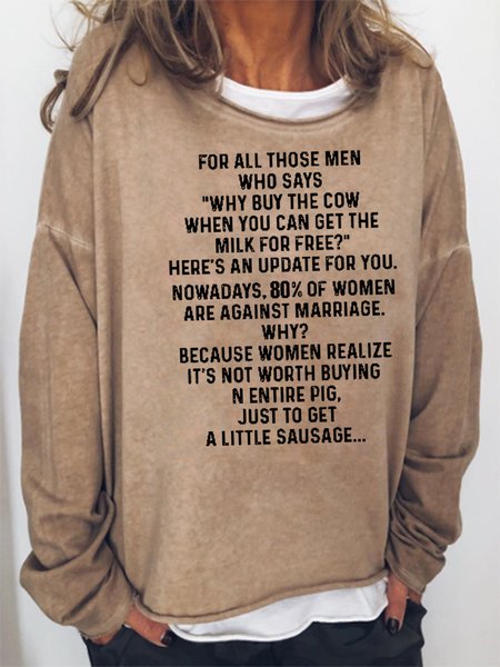 

Just To Get A Little Sausage Sweatshirt, Khaki, Hoodies&Sweatshirts