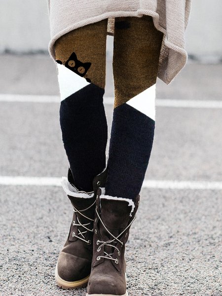 

Skinny Pants, Black-white, Leggings