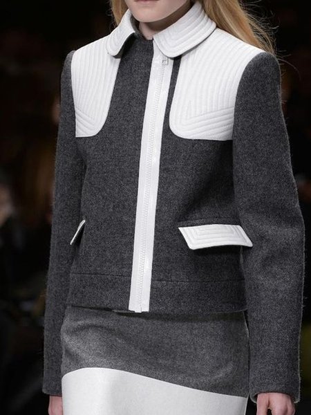 

Vacation Lapel Overcoat, Gray, Coats