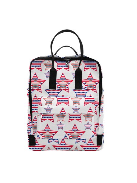 

Casual Star Stripe Print Outdoor Backpack, As picture, Women's Bags