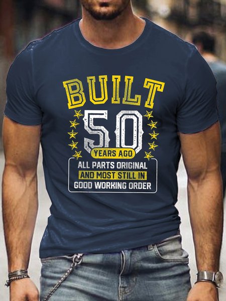 

Built 50 Years Ago Printed Shirts & Tops, Purplish blue, T-shirts