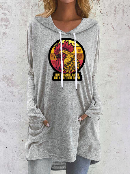 

Gray Cotton Blends Letter Fashion Sweatshirt, Hoodies & Sweatshirts