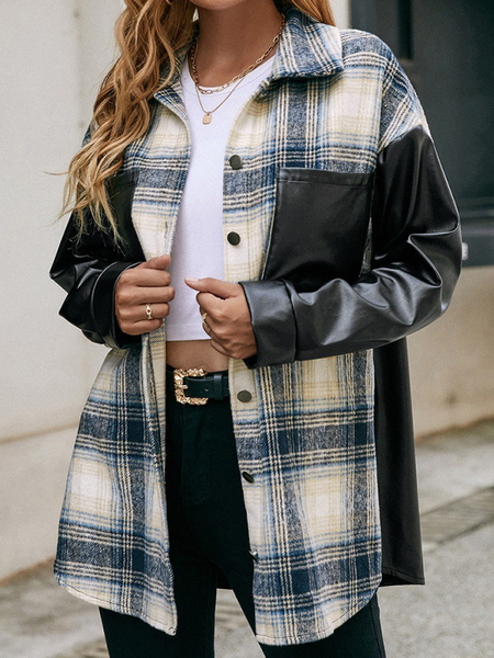 

Pockets Simple Outerwear, Navy blue, Coats