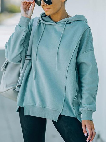 

Loosen Casual Sweatshirt, Blue, Hoodies & Sweatshirts