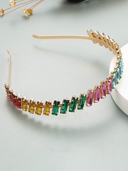 

Retro Rhinestone Alloy Hair Hoop, Headwear